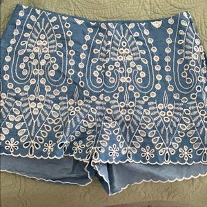 Scallop shorts